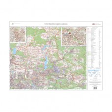 Mapa topograficzna powiatu będzińskiego i miasta Dąbrowa Górnicza