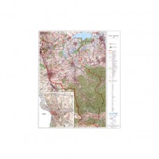 Mapa topograficzna powiatu cieszyńskiego