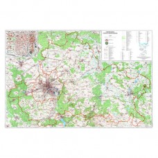 Mapa topograficzna miasta Częstochowy i powiatu częstochowskiego