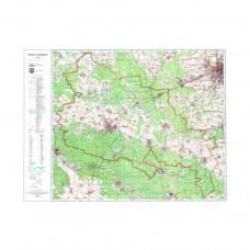 Mapa topograficzna powiatu lublinieckiego