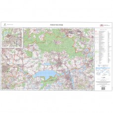 Mapa topograficzna powiatu pszczyńskiego