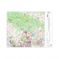 Mapa topograficzna powiatu tarnogórskiego