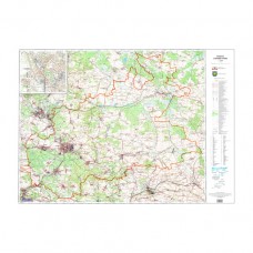 Mapa topograficzna powiatu zawierciańskiego